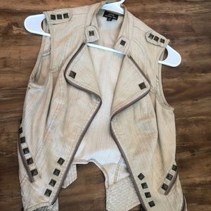 Vest with Studded Details